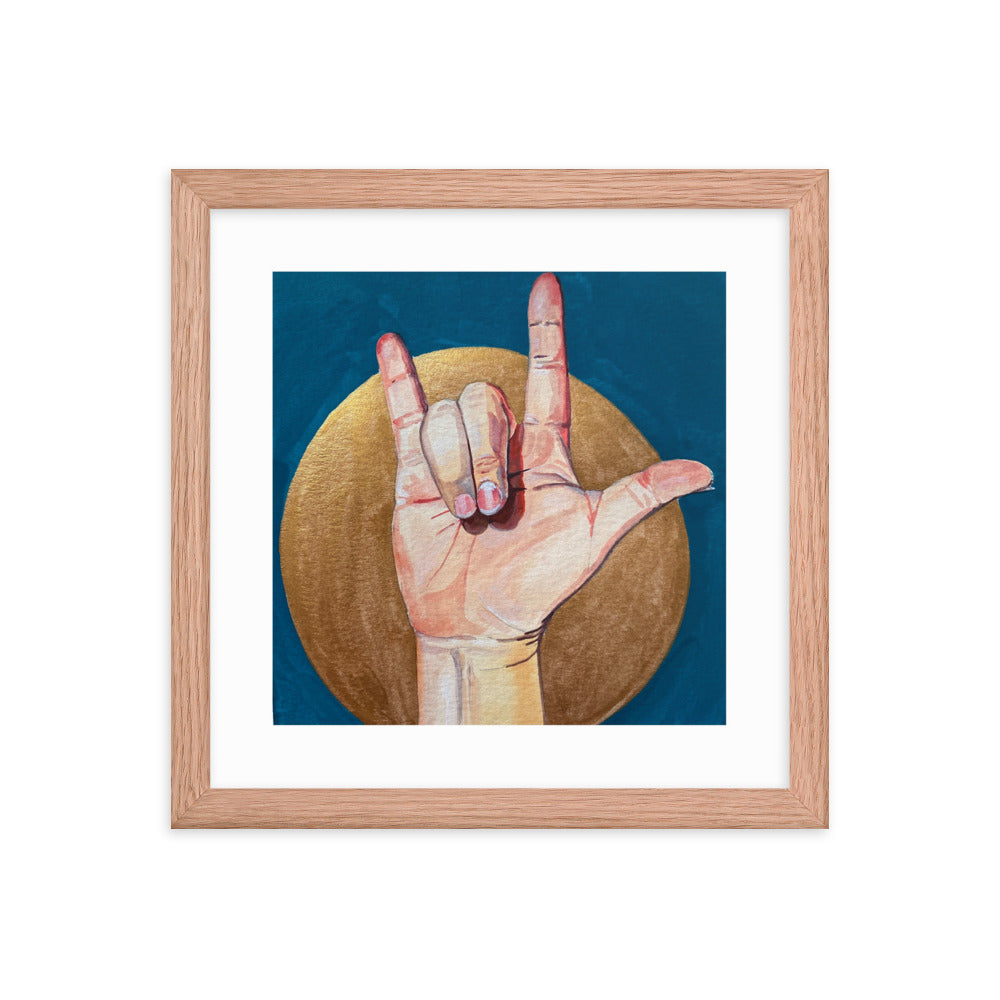 I Love You Framed Print