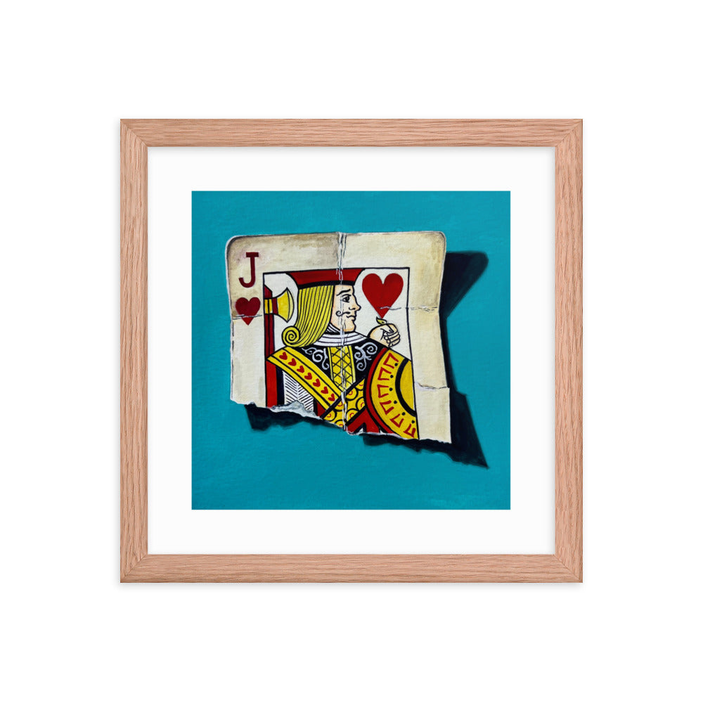 Jack of Hearts Framed Print