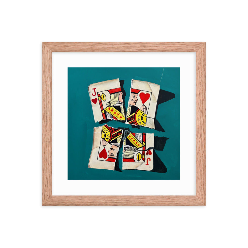 Jack of Hearts Framed Print