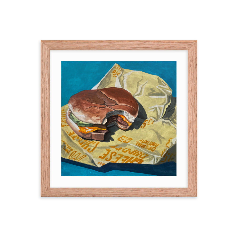 Cheeseburger Framed Print