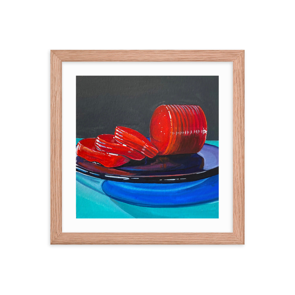 Cranberry Sauce Framed Print