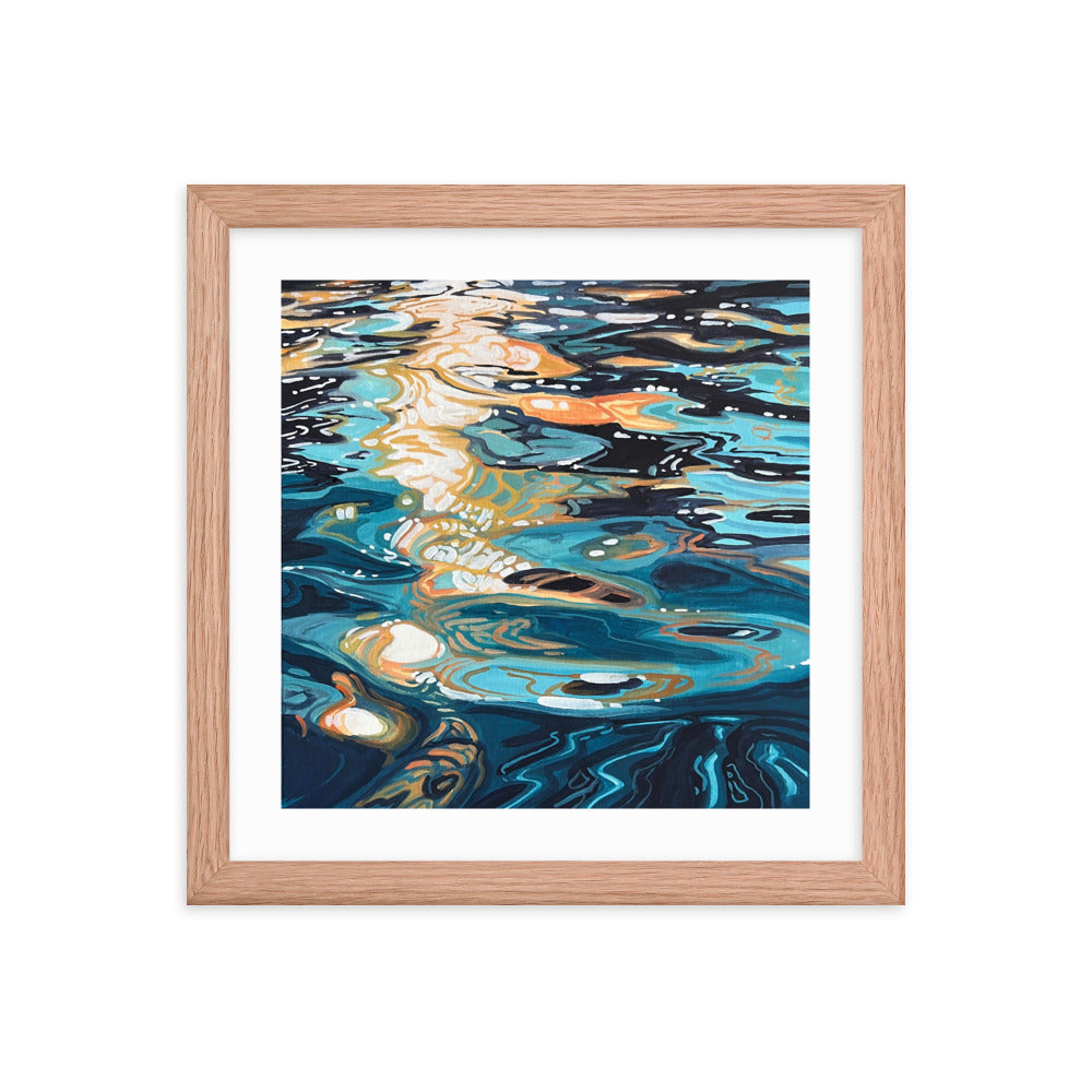 Ocean Reflections Framed Print