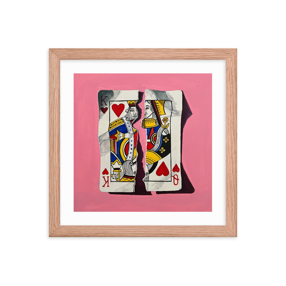 Pair of Hearts Framed Print