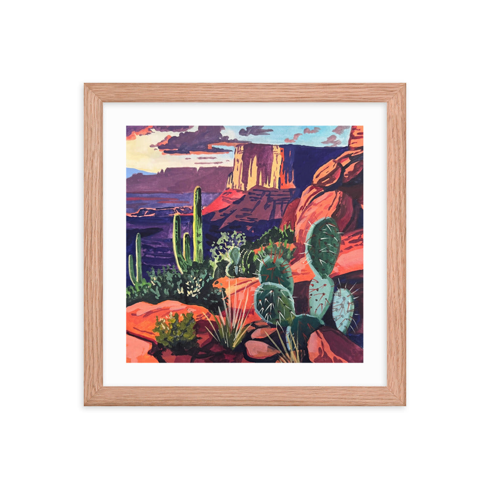 Red Rock Landscape Framed Print