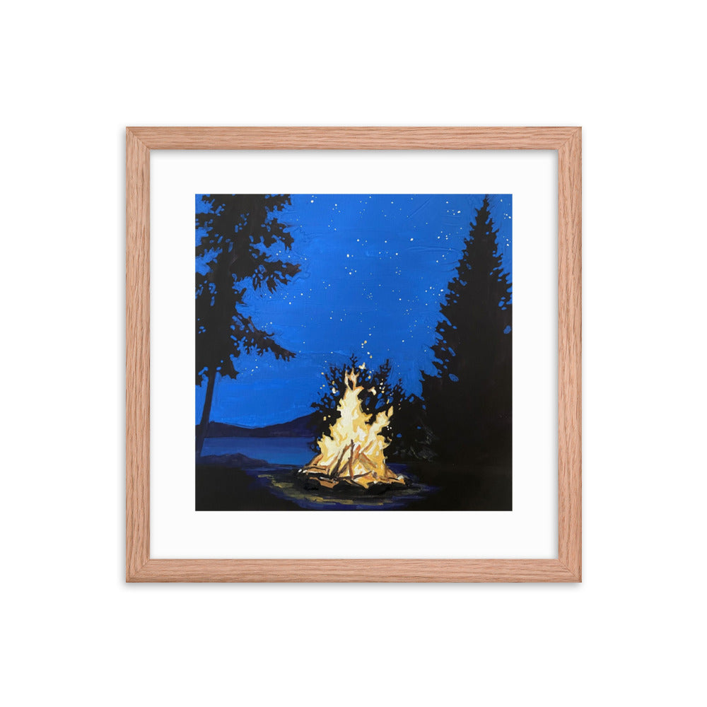 Campfire Framed Print