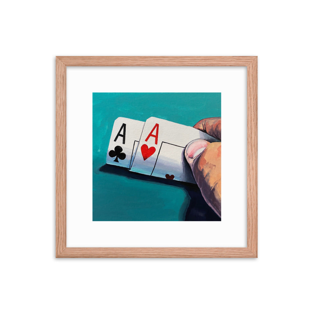 Pair of Aces Framed Print