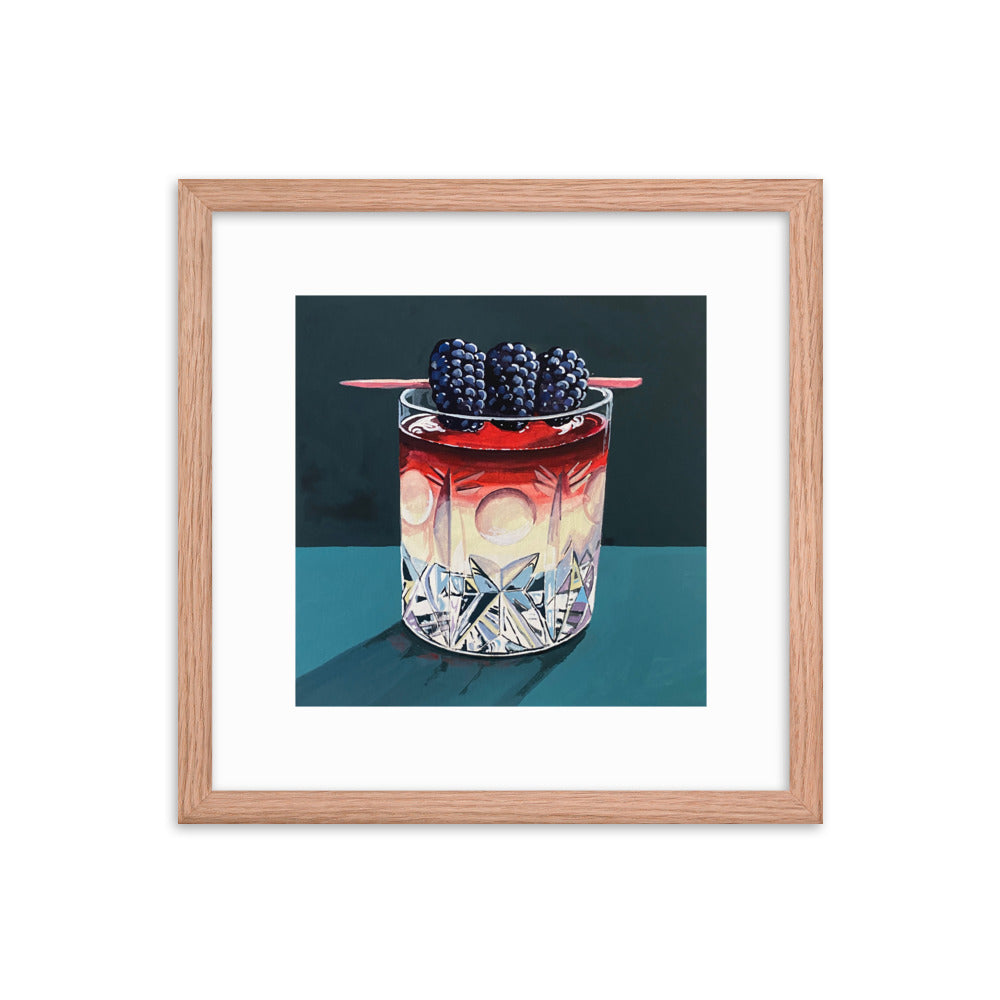 Blackberry Cocktail Framed Print