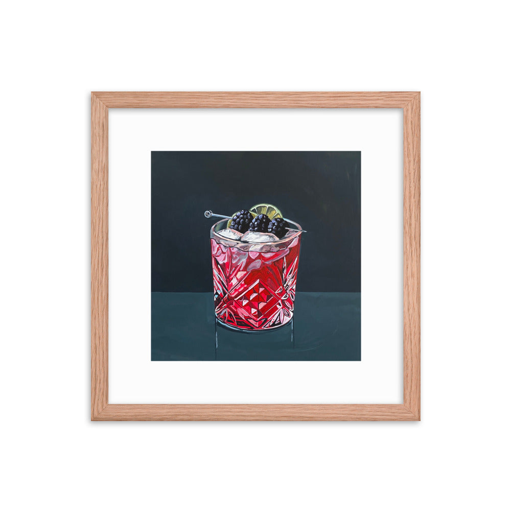 Blackberry Cocktail Framed Print