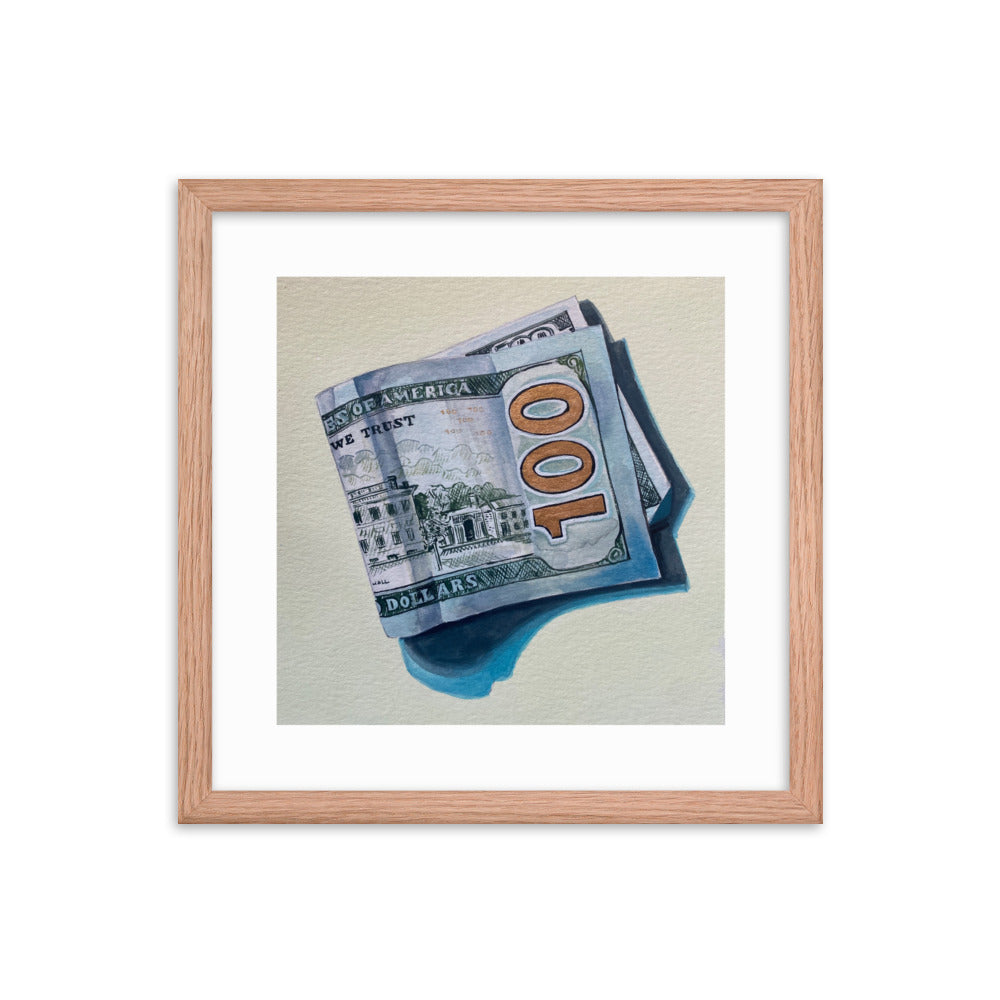 Hundred Dollar Bill Framed Print