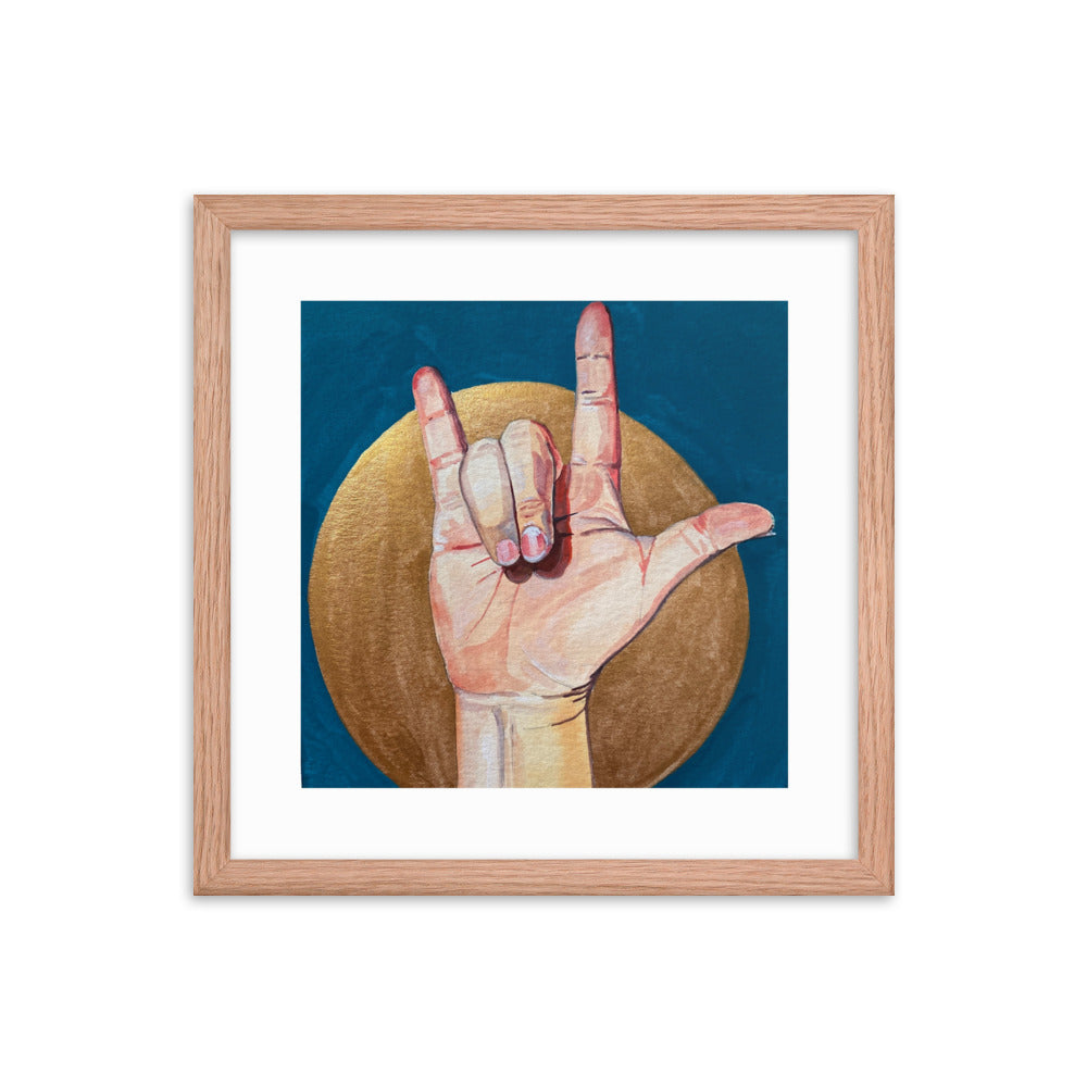 I Love You Framed Print