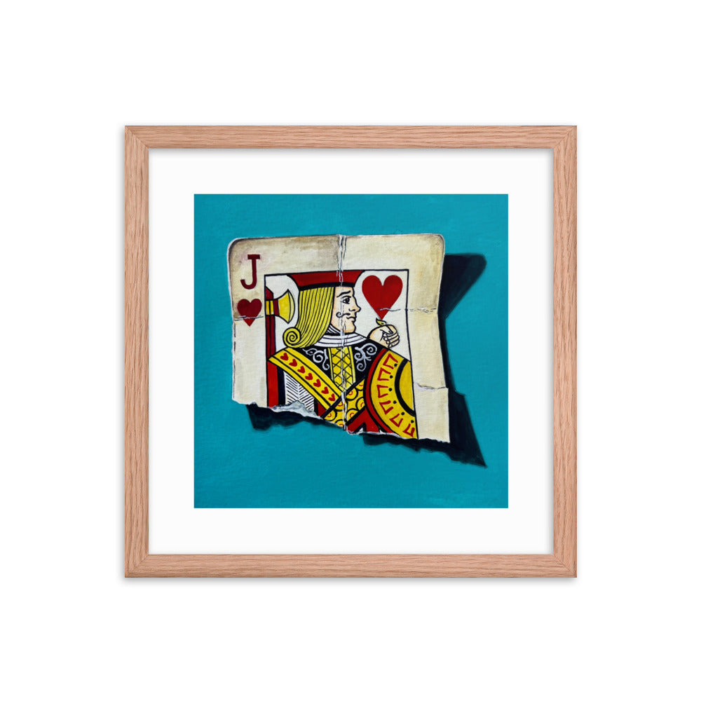 Jack of Hearts Framed Print