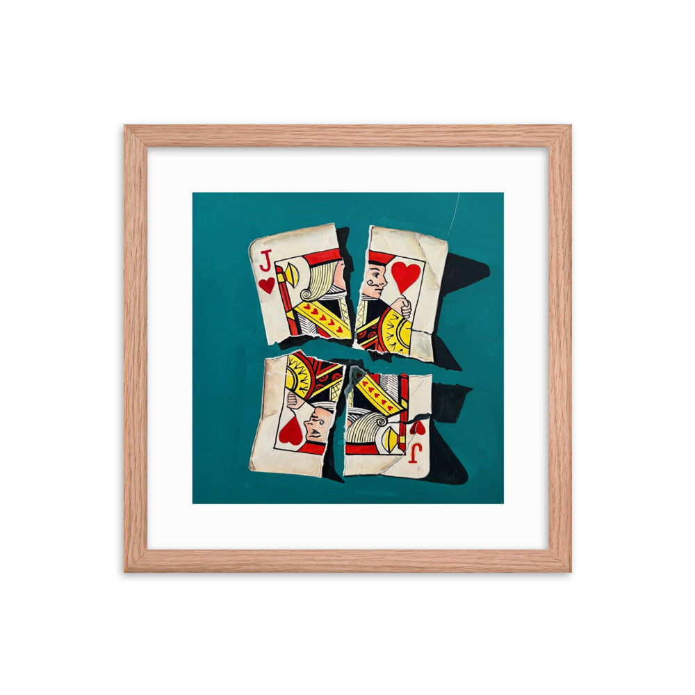 Jack of Hearts Framed Print