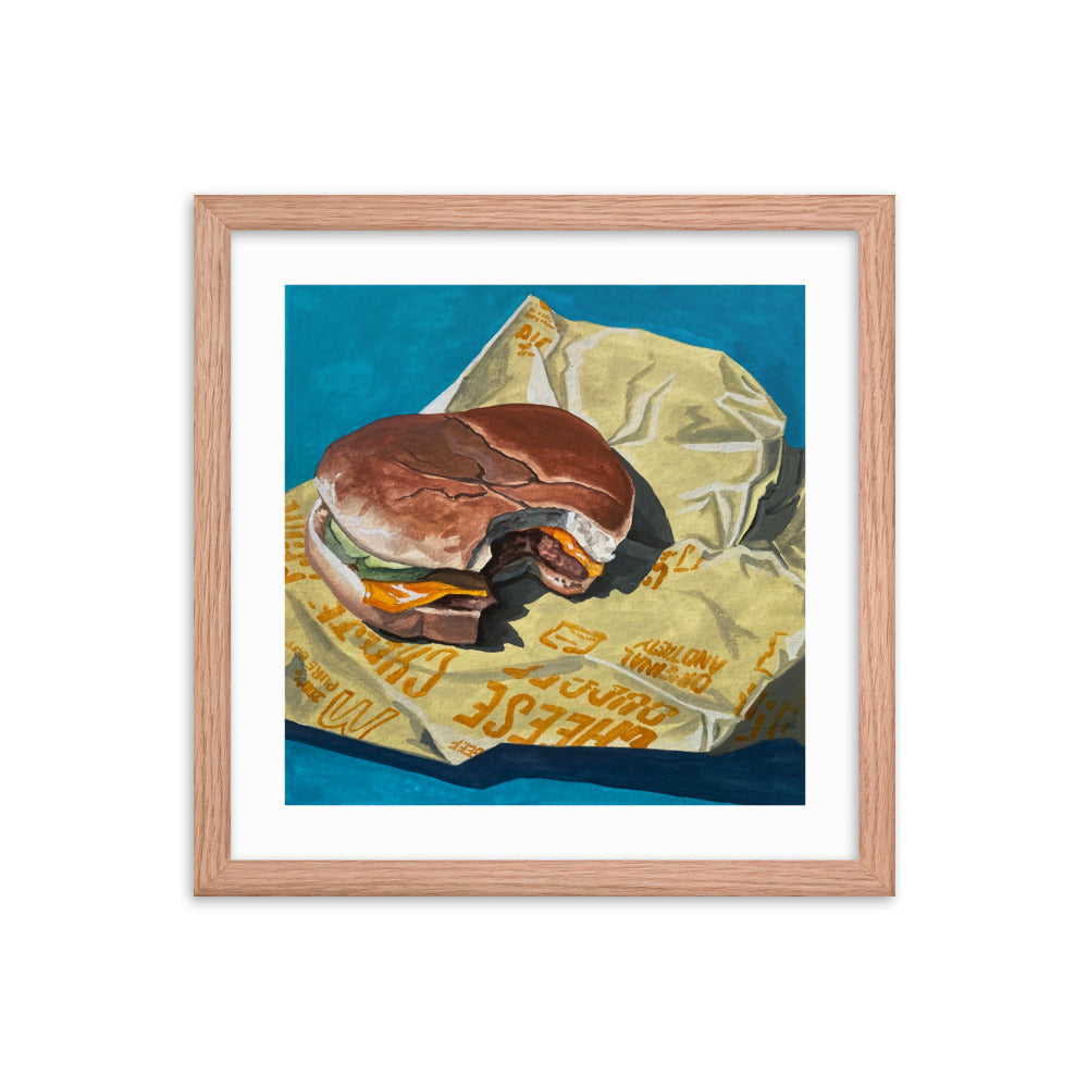 Cheeseburger Framed Print
