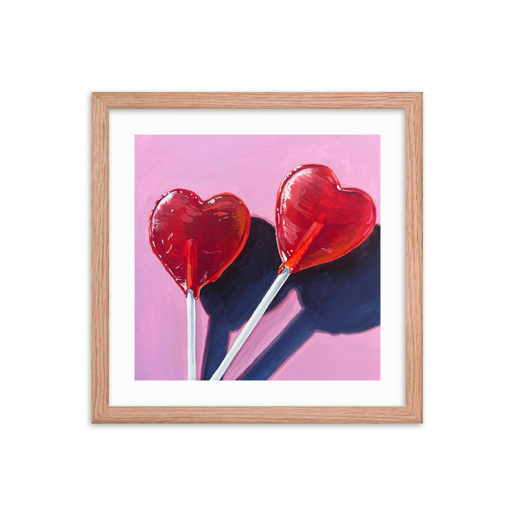 Sweet Hearts Framed Print