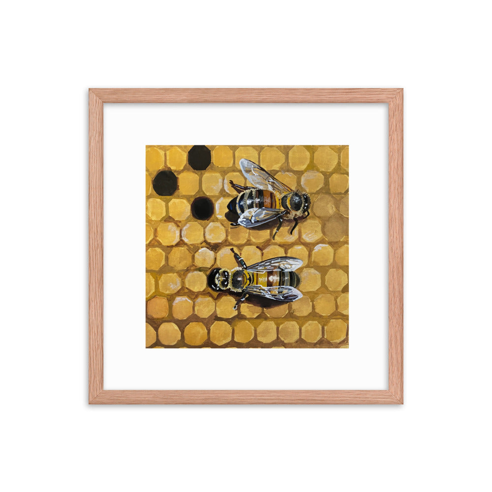 Bees Framed Print