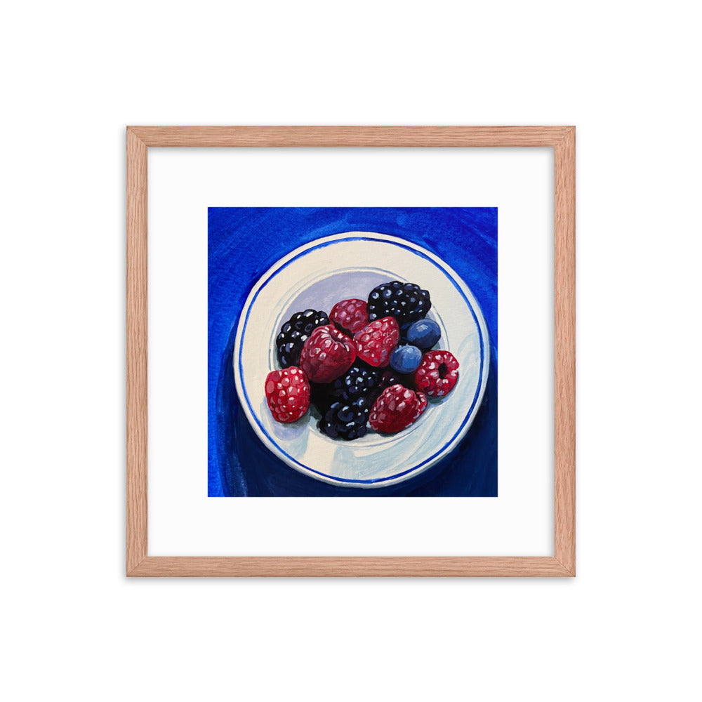 Bowl of Berries Framed Print