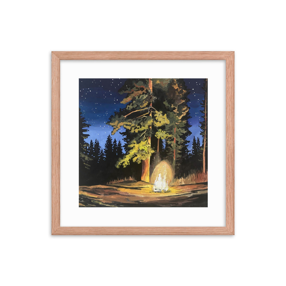 Campfire Framed Print