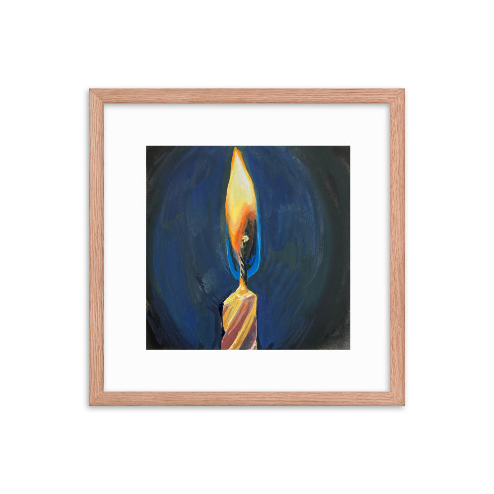 Candle Framed Print