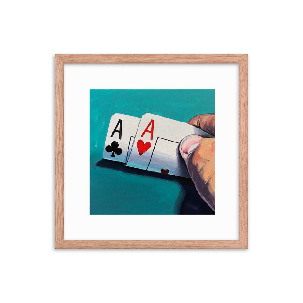 Pair of Aces Framed Print
