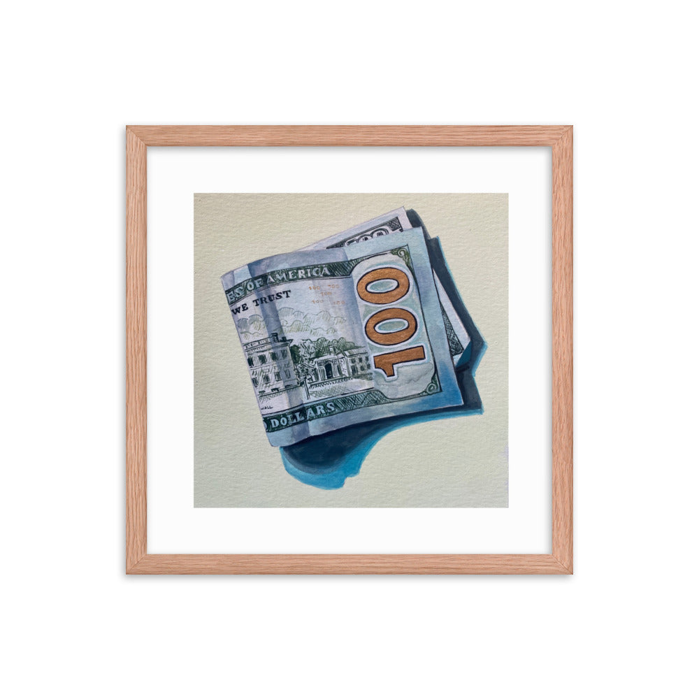 Hundred Dollar Bill Framed Print