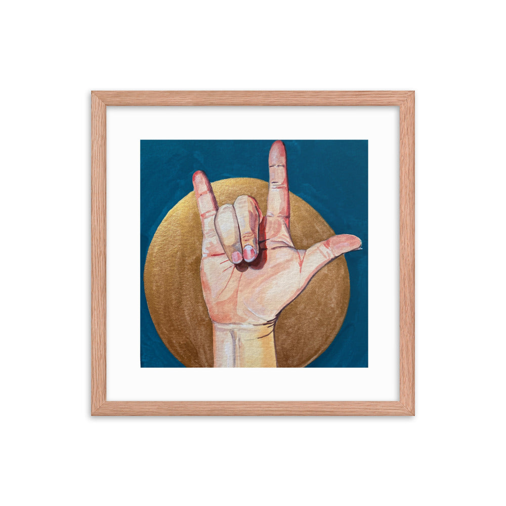 I Love You Framed Print