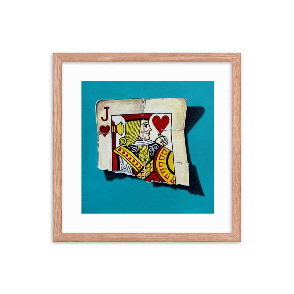 Jack of Hearts Framed Print