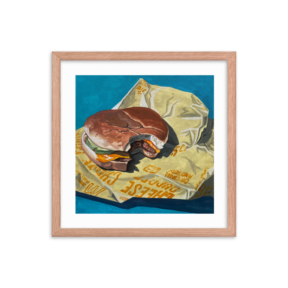 Cheeseburger Framed Print