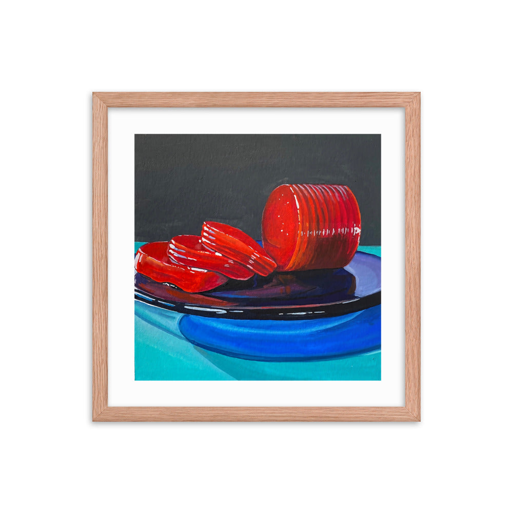 Cranberry Sauce Framed Print