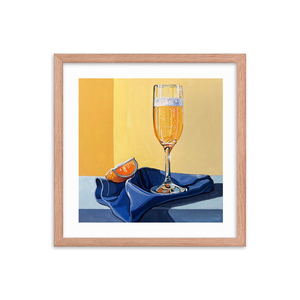 Mimosa at Brunch Framed Print