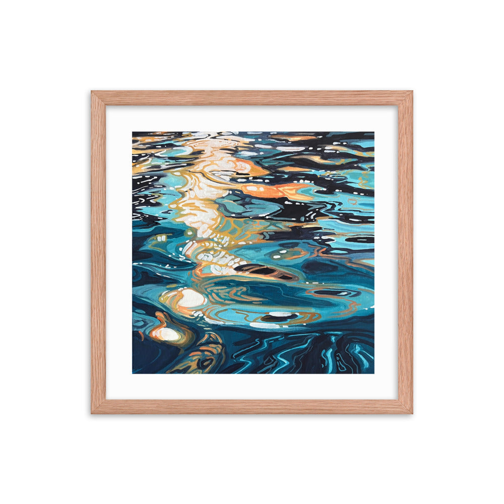 Ocean Reflections Framed Print