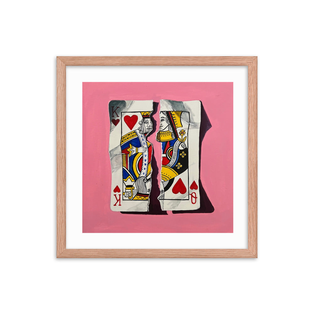 Pair of Hearts Framed Print