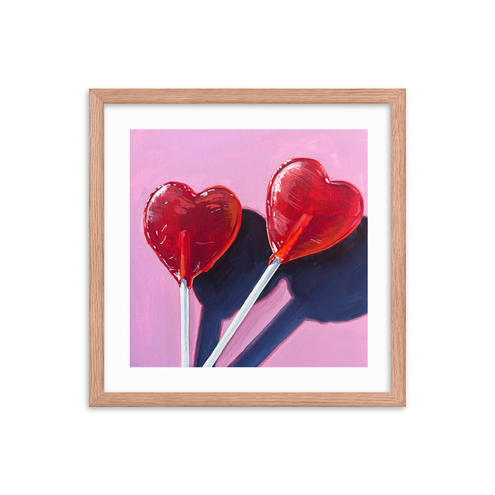 Sweet Hearts Framed Print