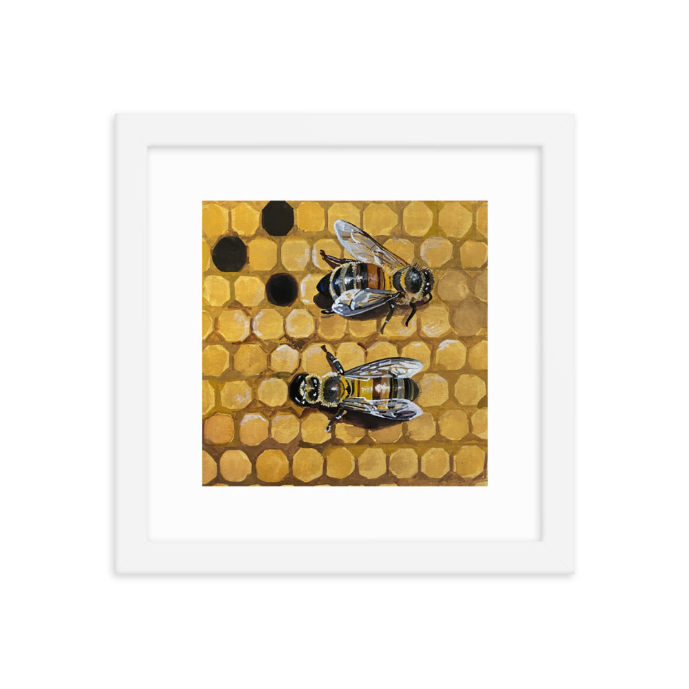 Bees Framed Print