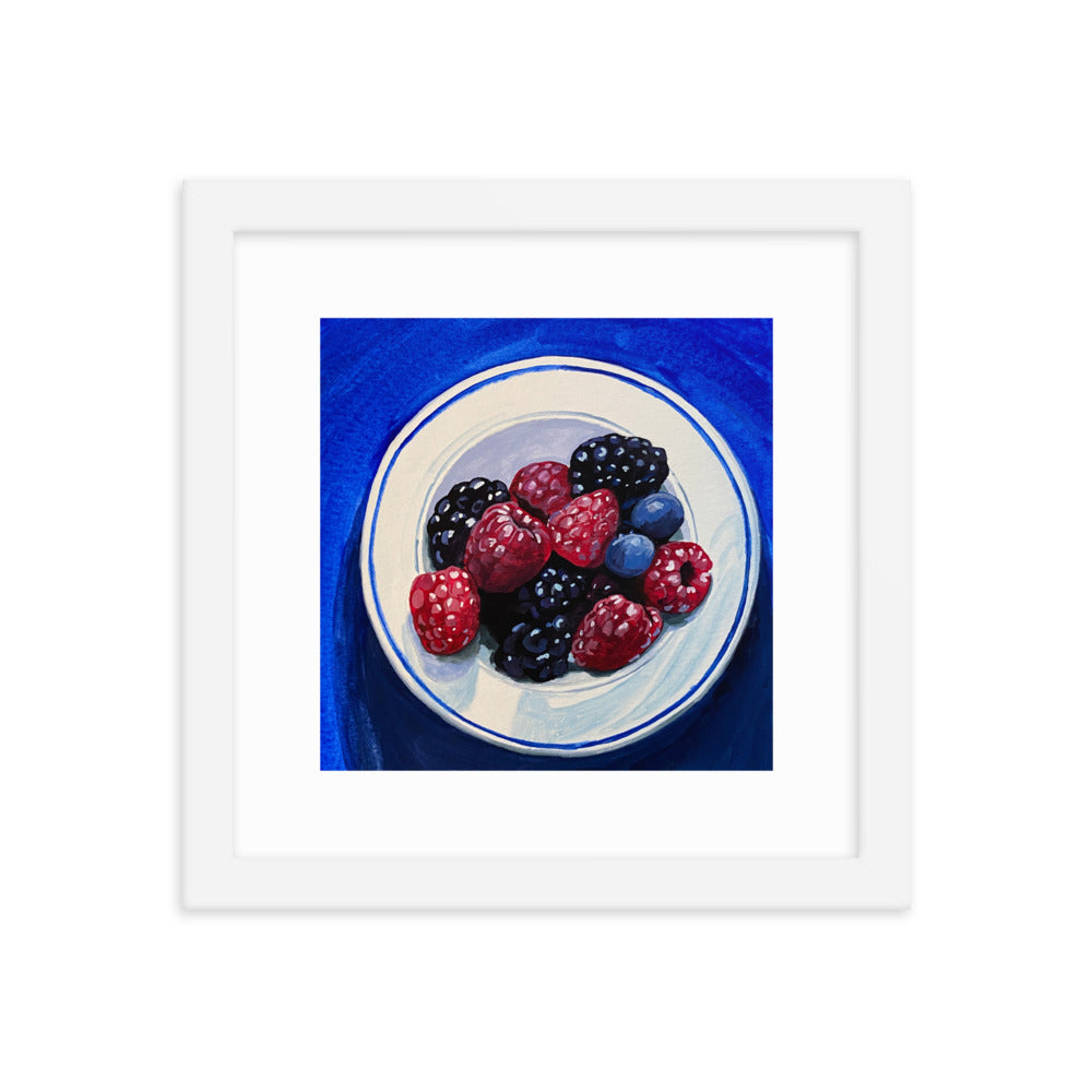 Bowl of Berries Framed Print