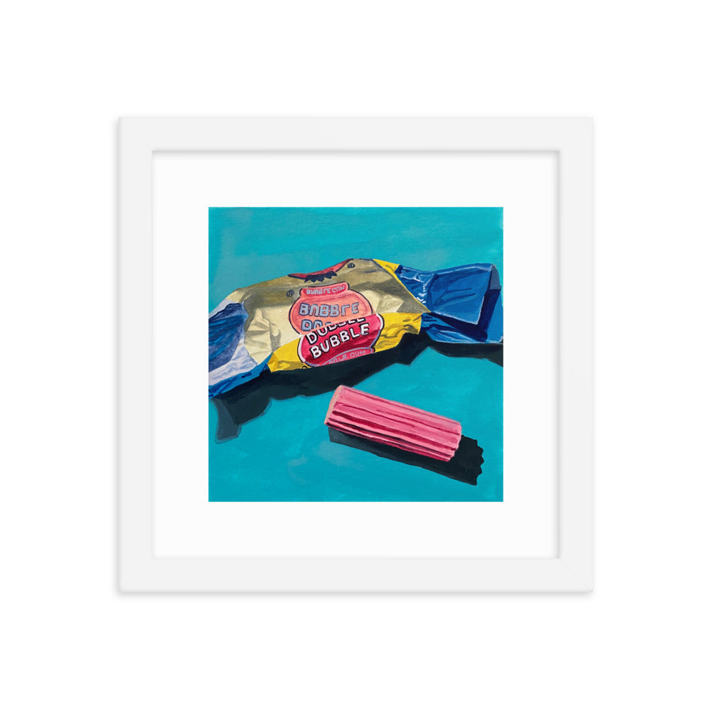Bubble Gum Framed Print