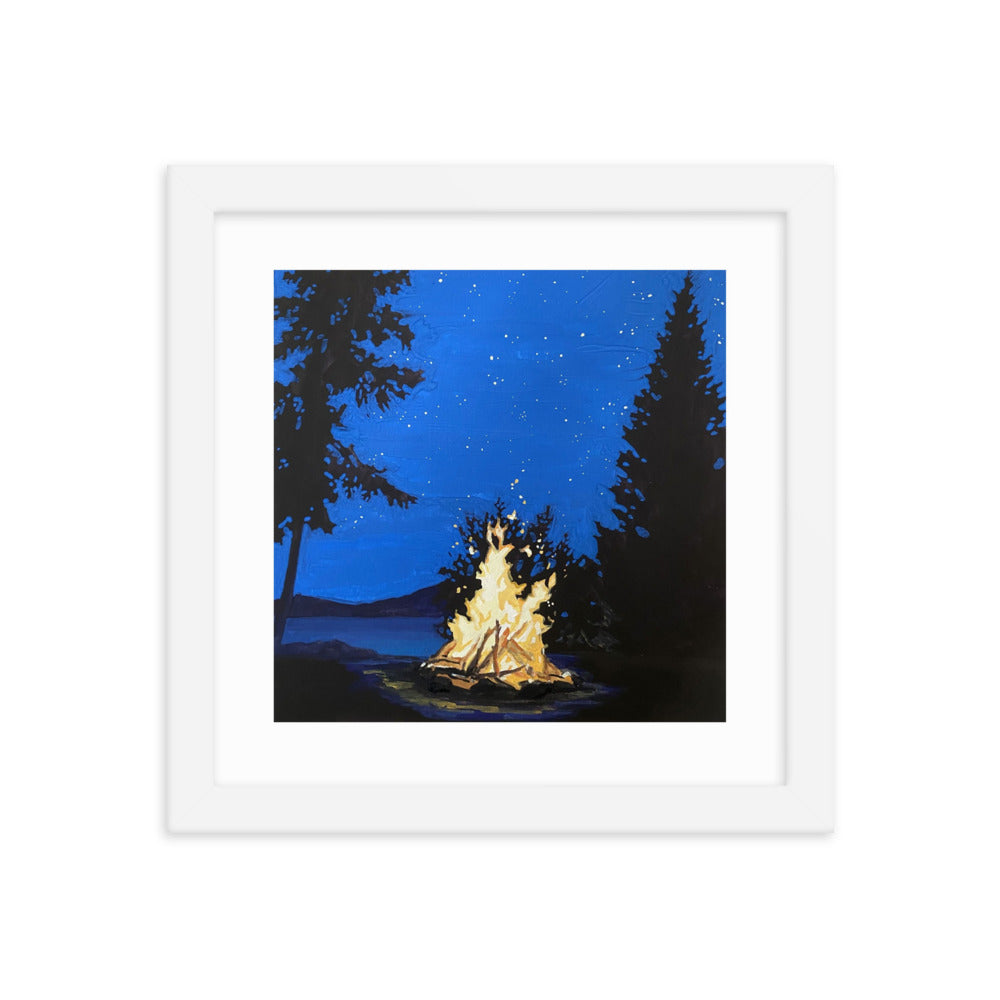 Campfire Framed Print