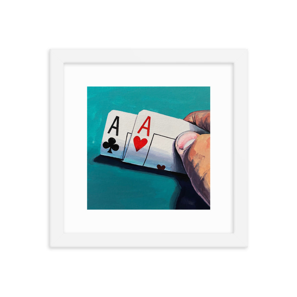 Pair of Aces Framed Print