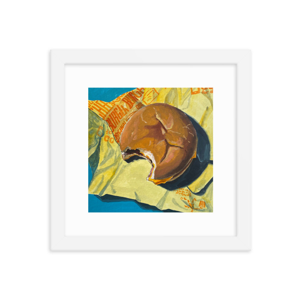 Cheeseburger Framed Print