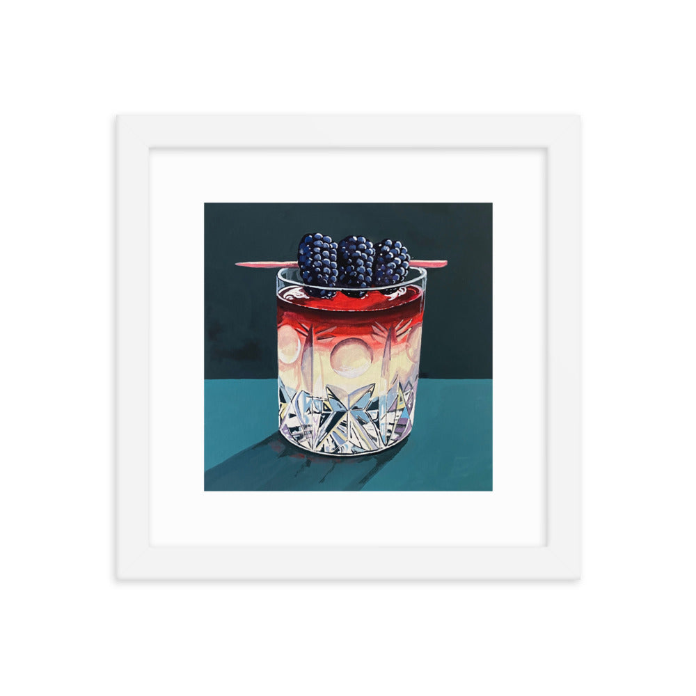 Blackberry Cocktail Framed Print