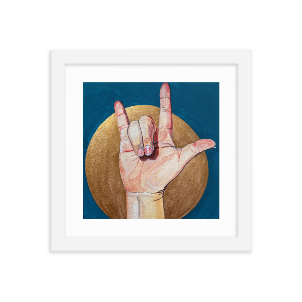 I Love You Framed Print