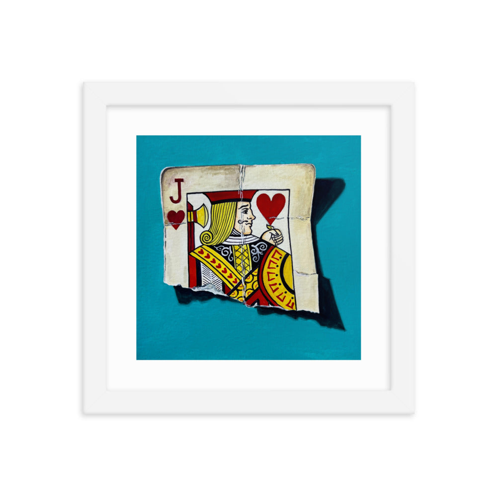 Jack of Hearts Framed Print