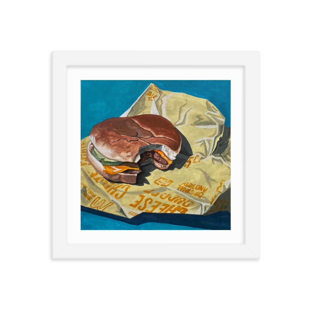 Cheeseburger Framed Print