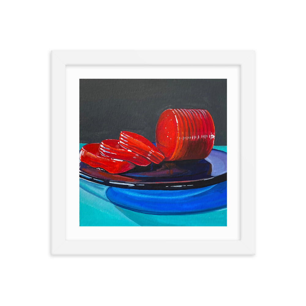 Cranberry Sauce Framed Print