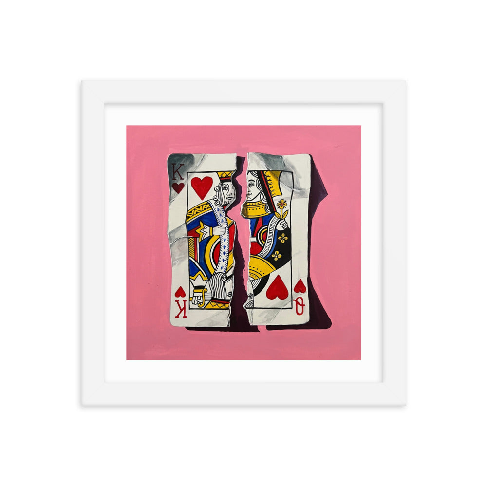 Pair of Hearts Framed Print