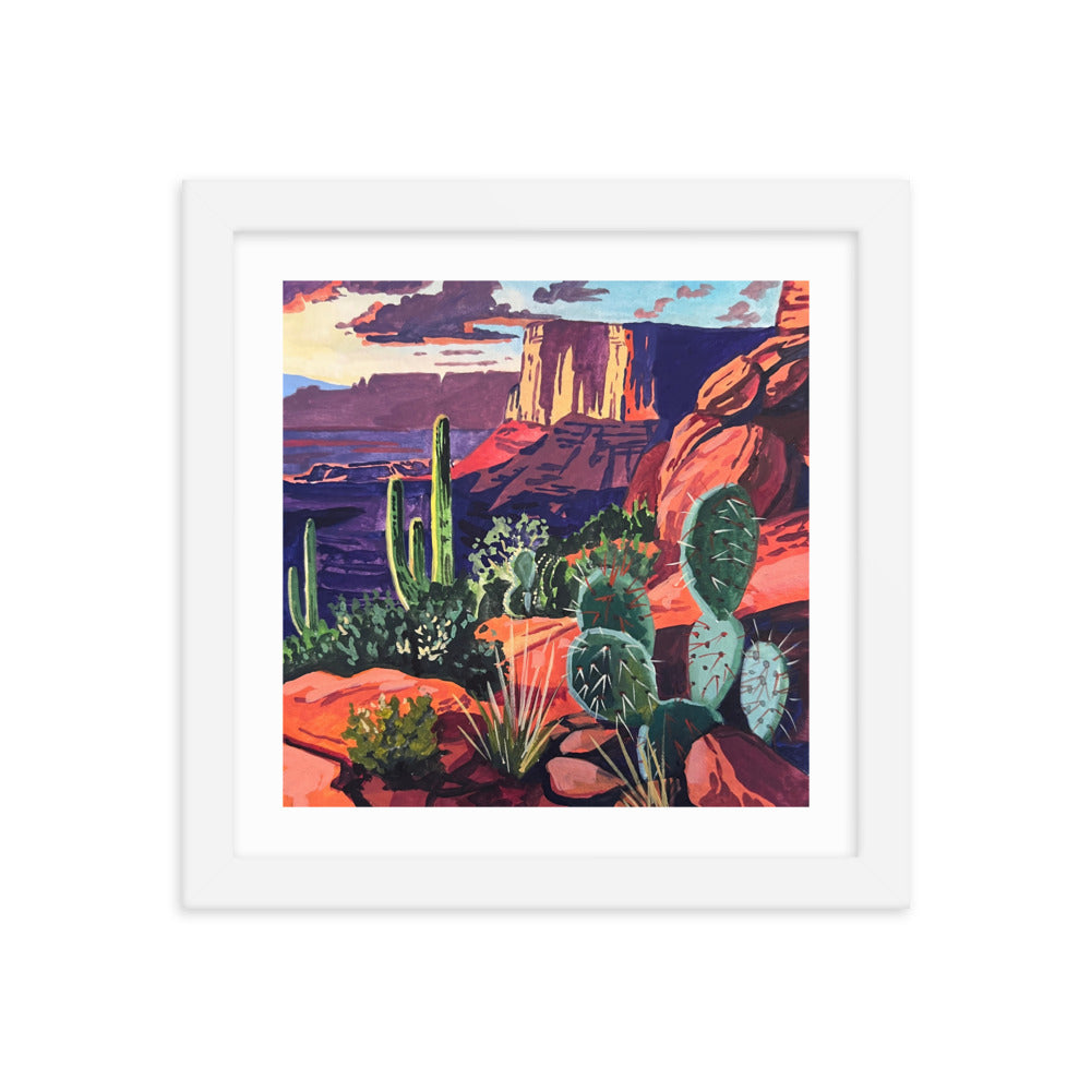 Red Rock Landscape Framed Print