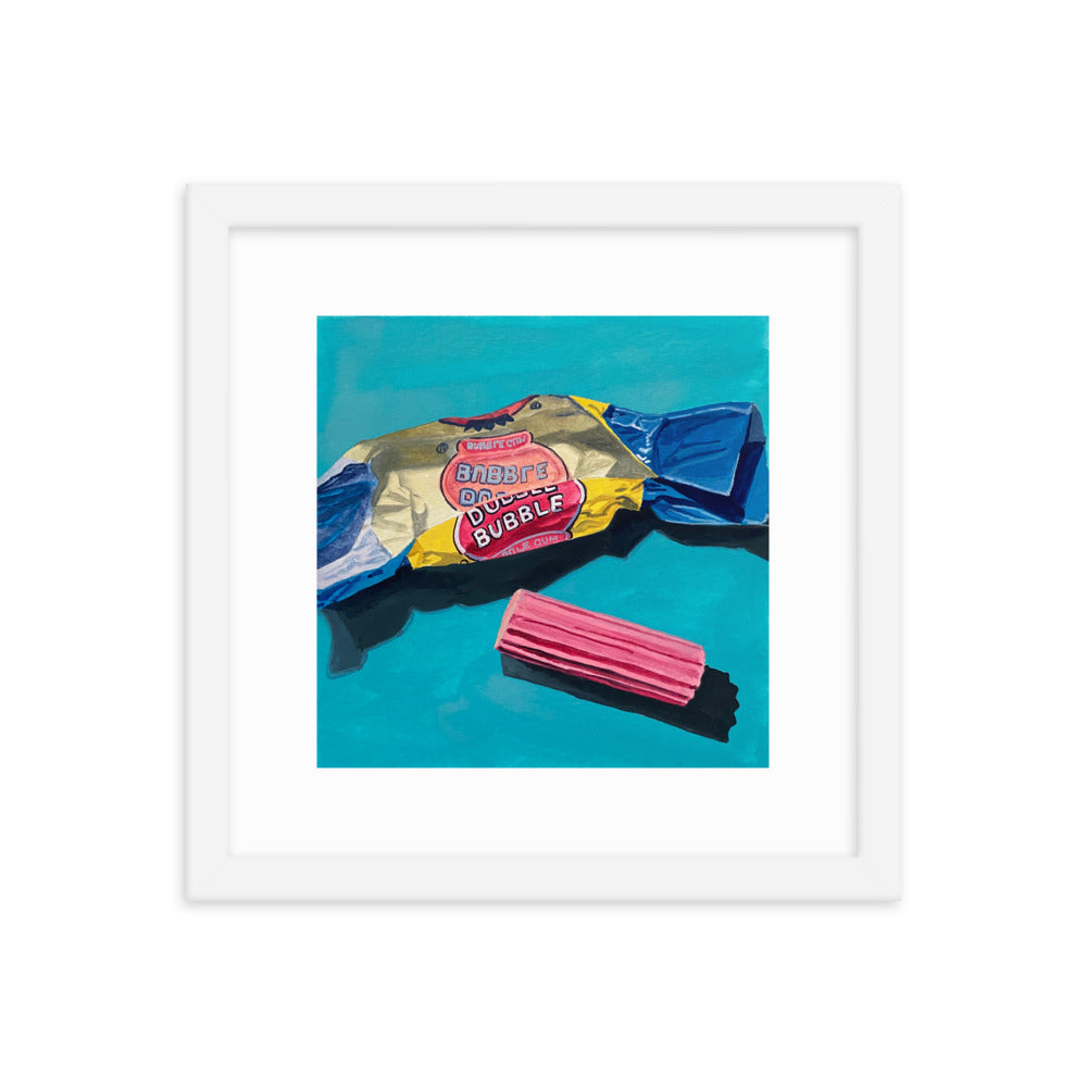Bubble Gum Framed Print