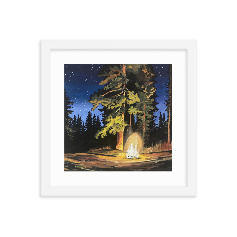 Campfire Framed Print
