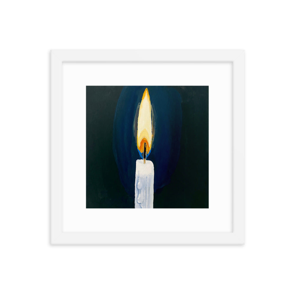 Candle Framed Print