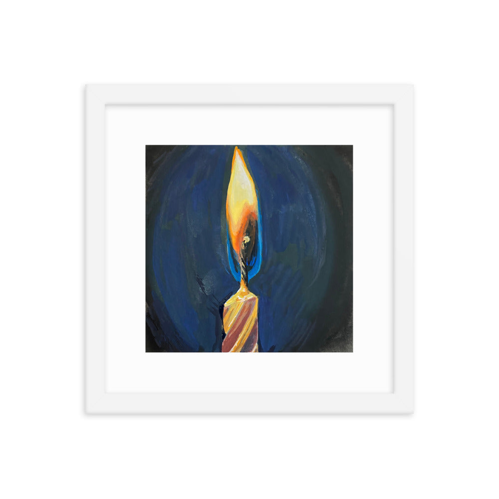 Candle Framed Print