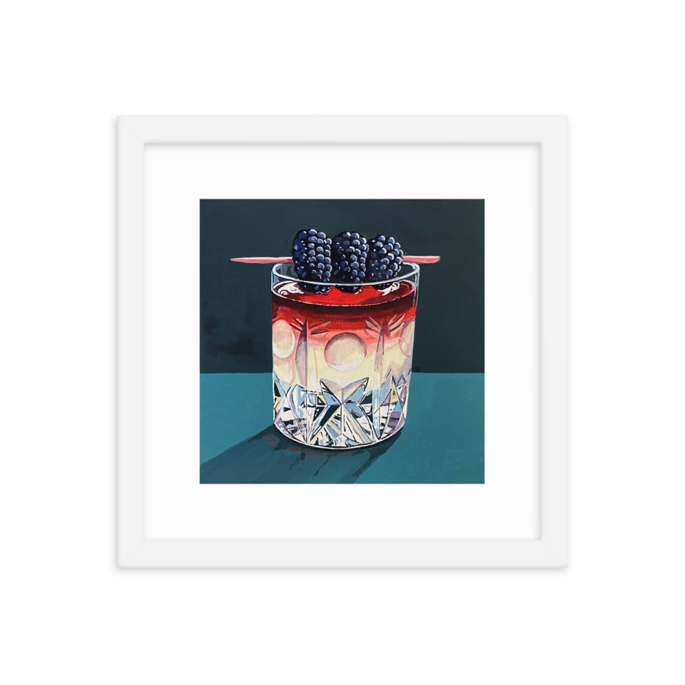 Blackberry Cocktail Framed Print